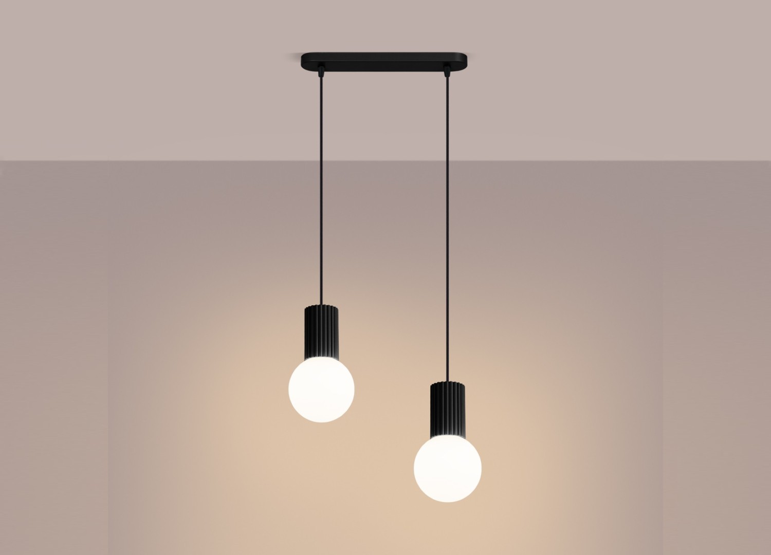 Suspension HALO 2L noir – vue complémentaire 3