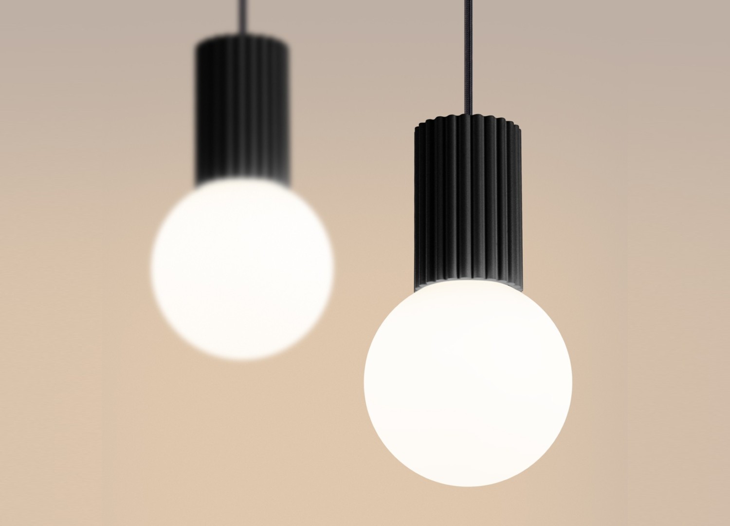 Suspension HALO 2L noir – vue complémentaire 4