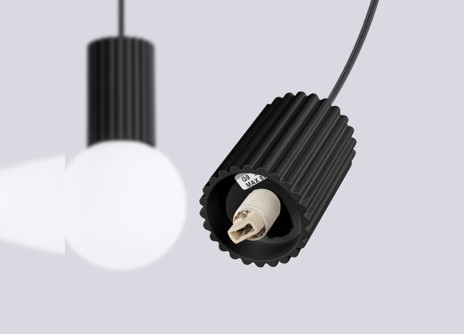 Suspension HALO 2L noir – vue complémentaire 7