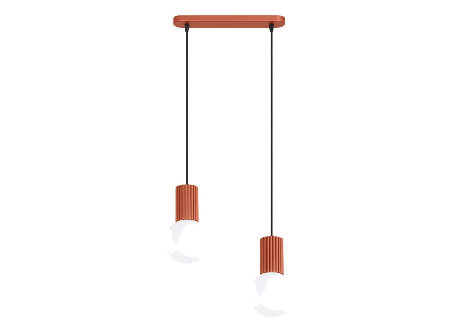 Suspension HALO 2L ocre rouge