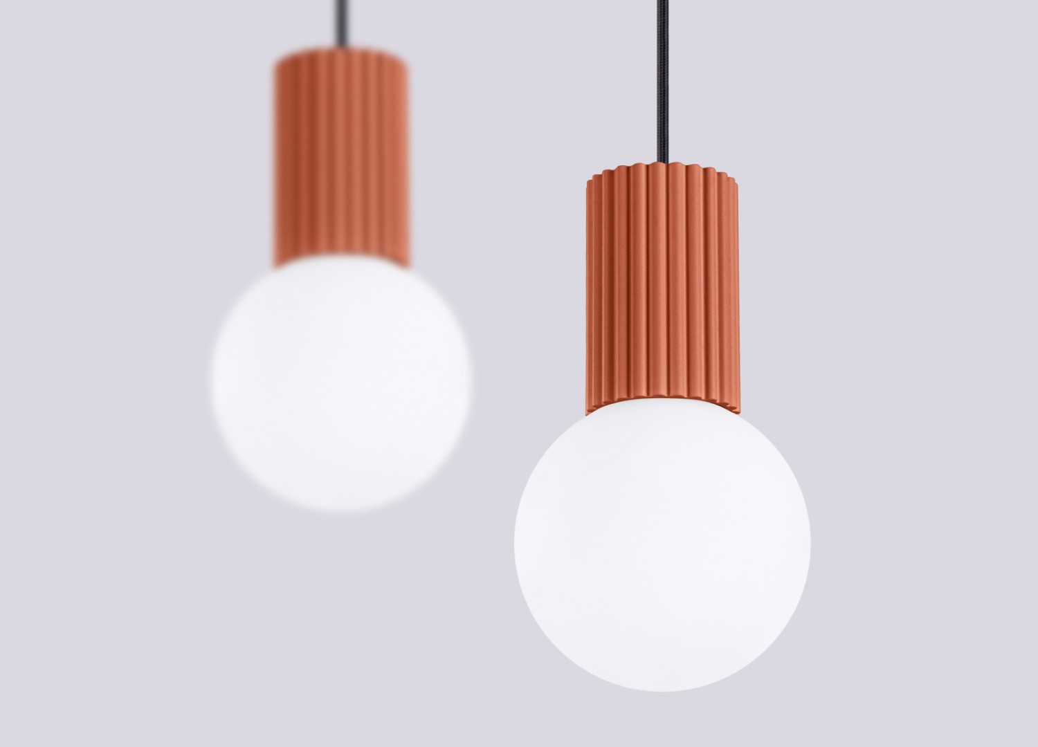 Suspension HALO 2L ocre rouge – vue complémentaire 5