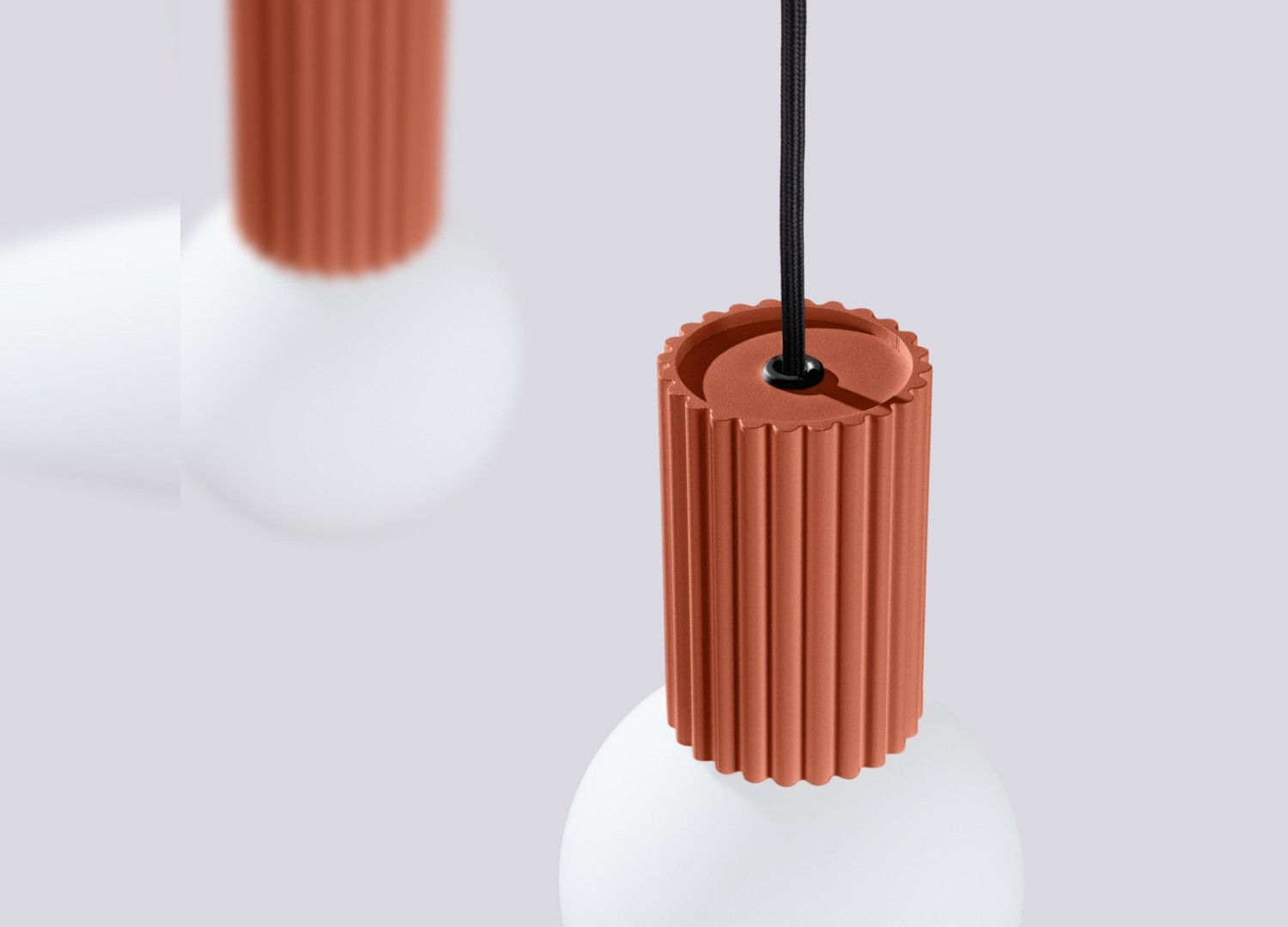 Suspension HALO 2L ocre rouge – vue complémentaire 6