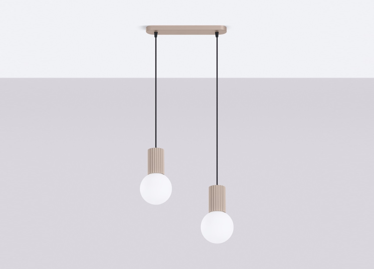 Suspension HALO 2L taupe – vue complémentaire 2