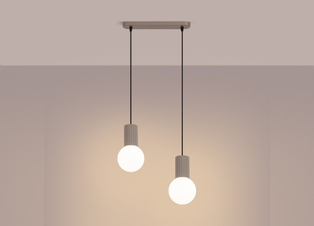Suspension HALO 2L taupe – vue complémentaire 3