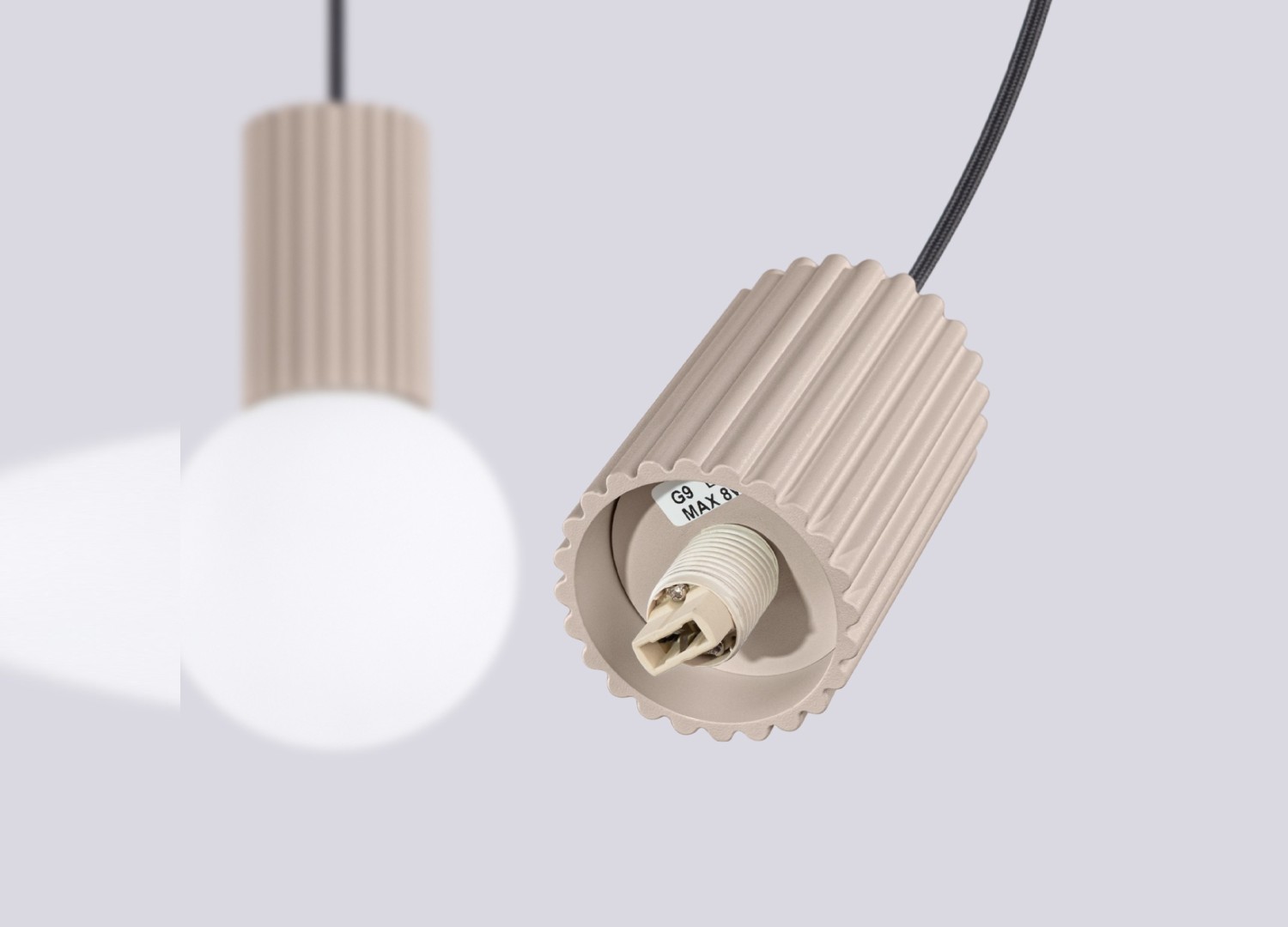 Suspension HALO 2L taupe – vue complémentaire 7