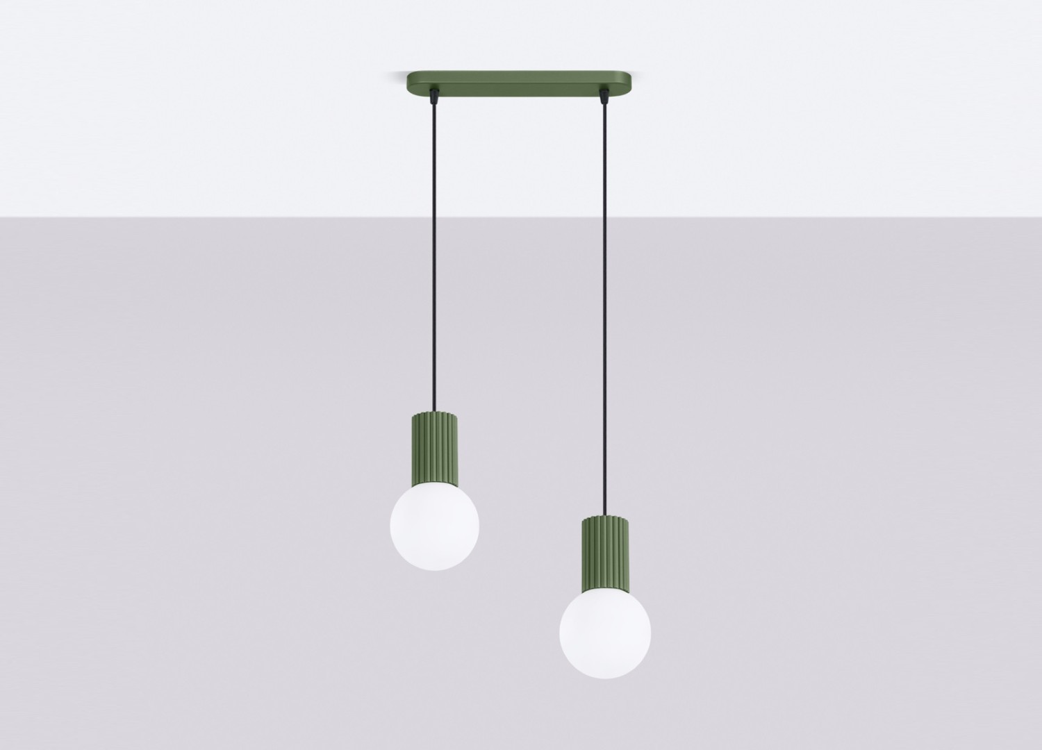 Suspension HALO 2L vert olive – vue complémentaire 2