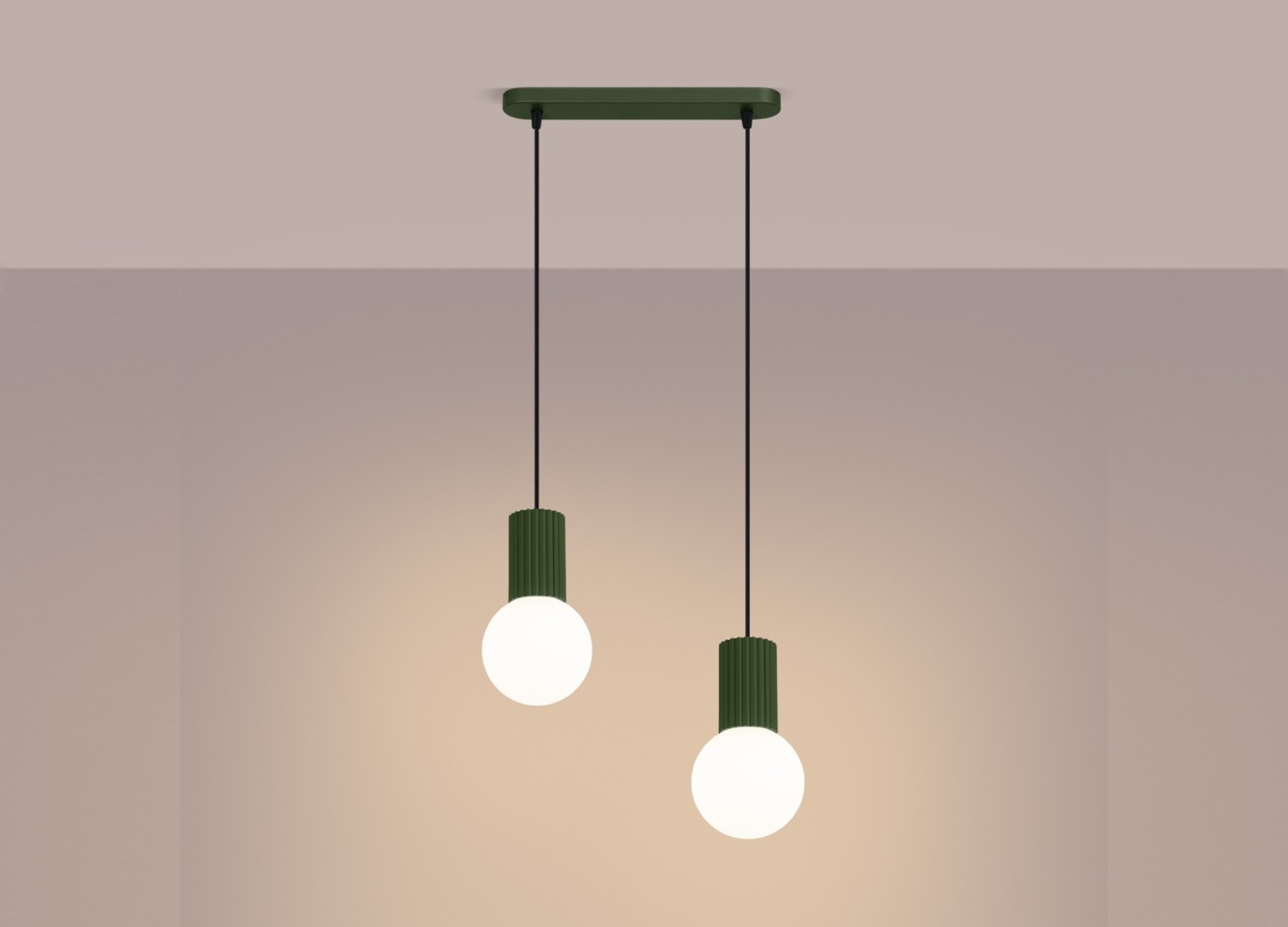 Suspension HALO 2L vert olive – vue complémentaire 3