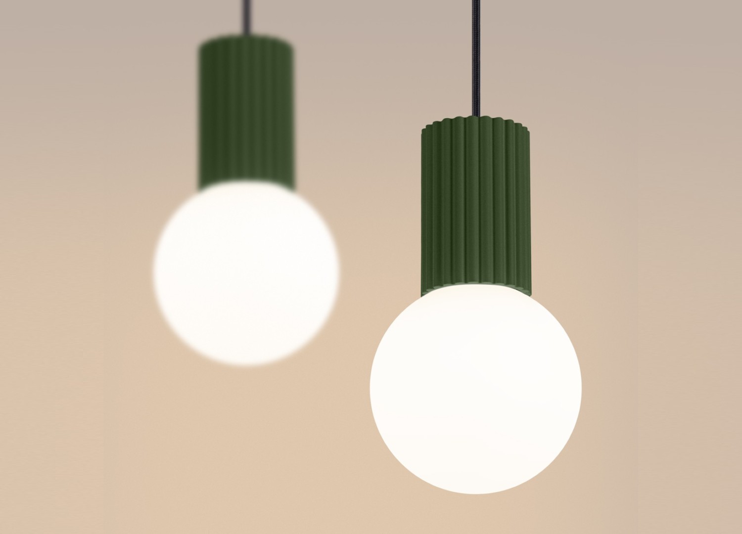Suspension HALO 2L vert olive – vue complémentaire 4