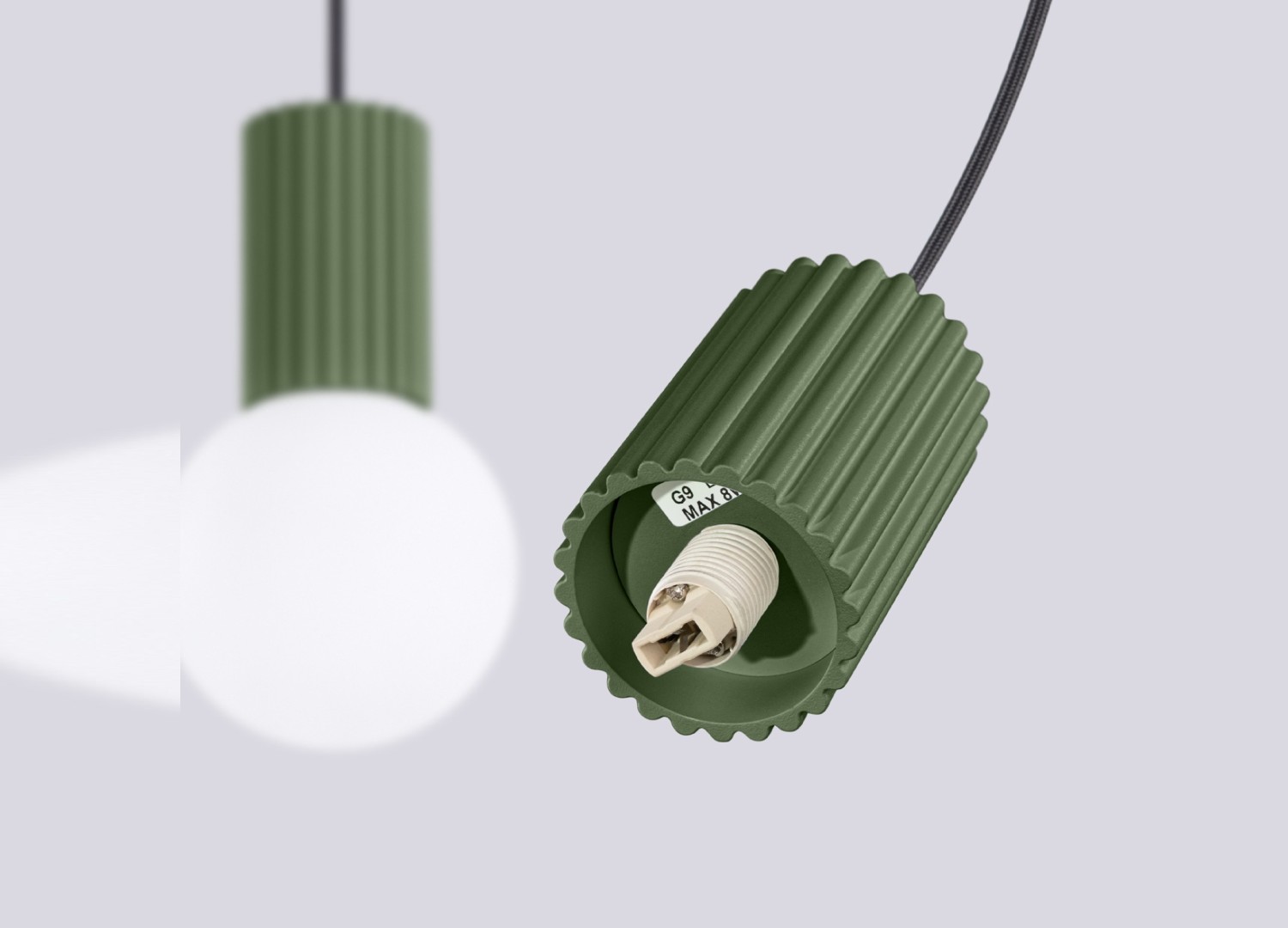 Suspension HALO 2L vert olive – vue complémentaire 7