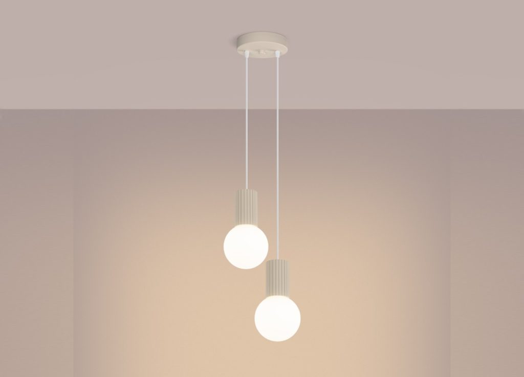Suspension HALO 2P beige – vue complémentaire 3
