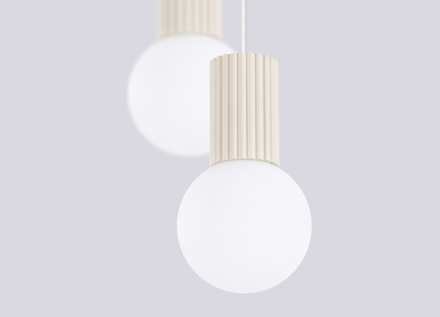 Suspension HALO 2P beige – vue complémentaire 5