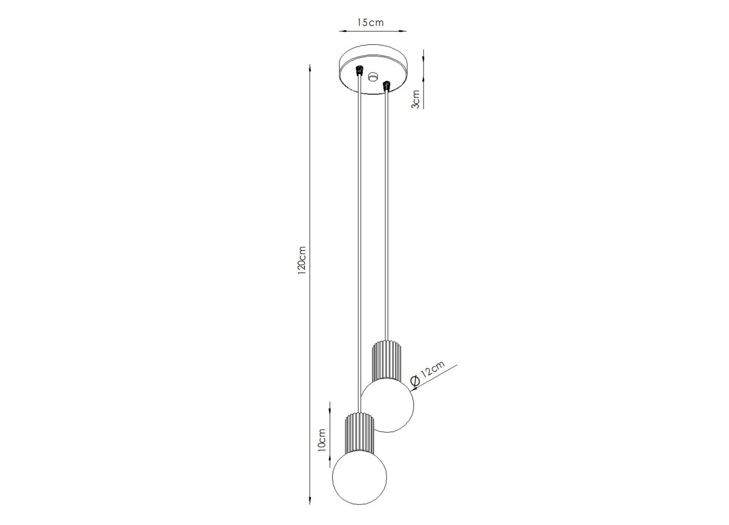 Suspension HALO 2P beige – vue complémentaire 10