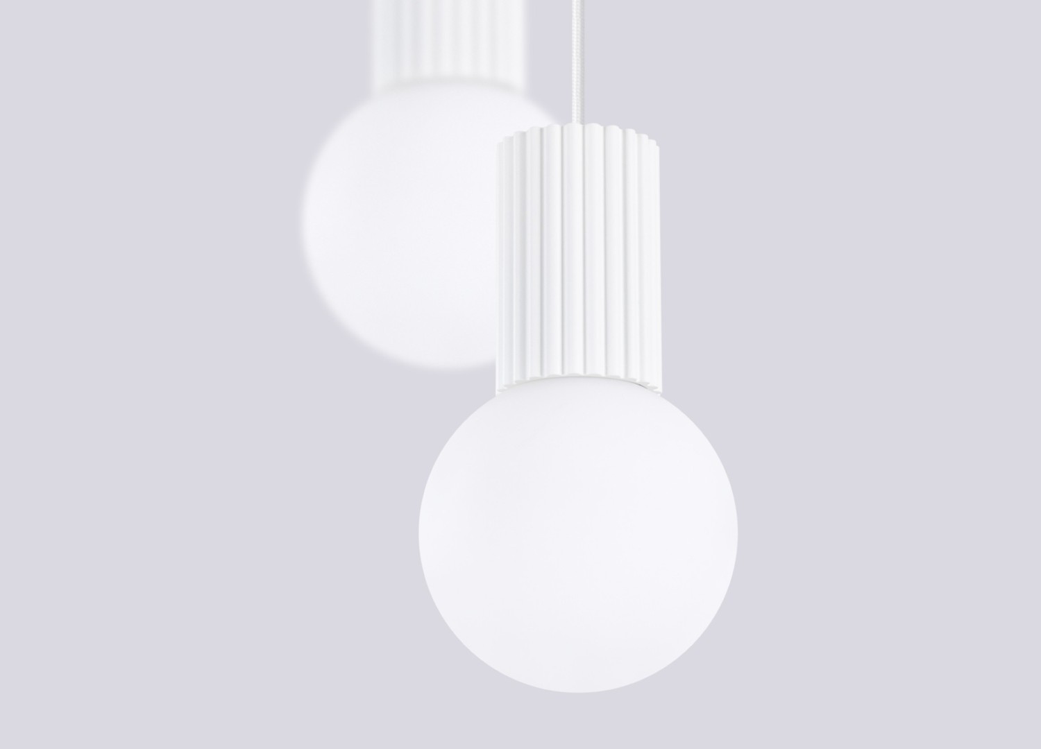 Suspension HALO 2P blanc – vue complémentaire 5