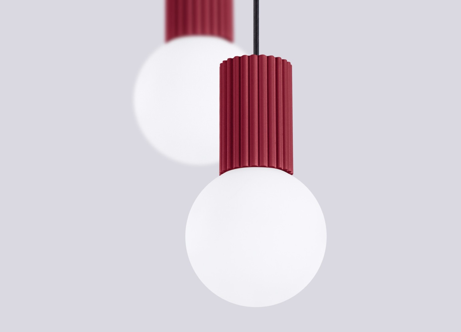 Suspension HALO 2P bordeaux – vue complémentaire 5