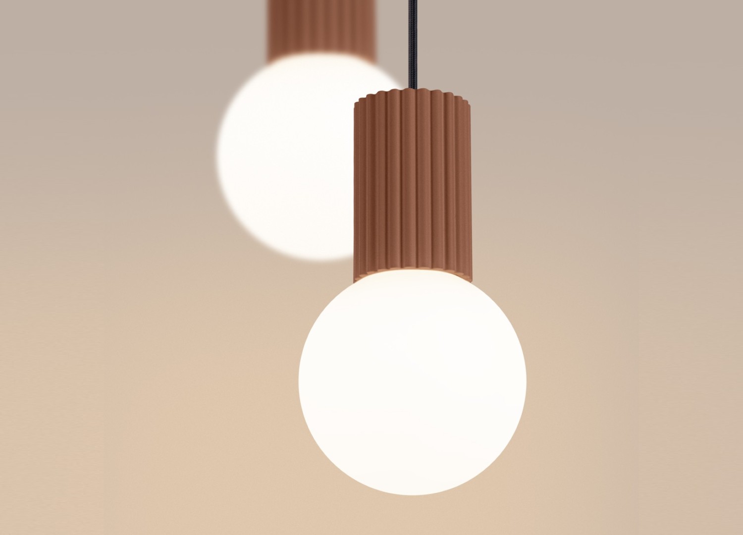 Suspension HALO 2P moka – vue complémentaire 4