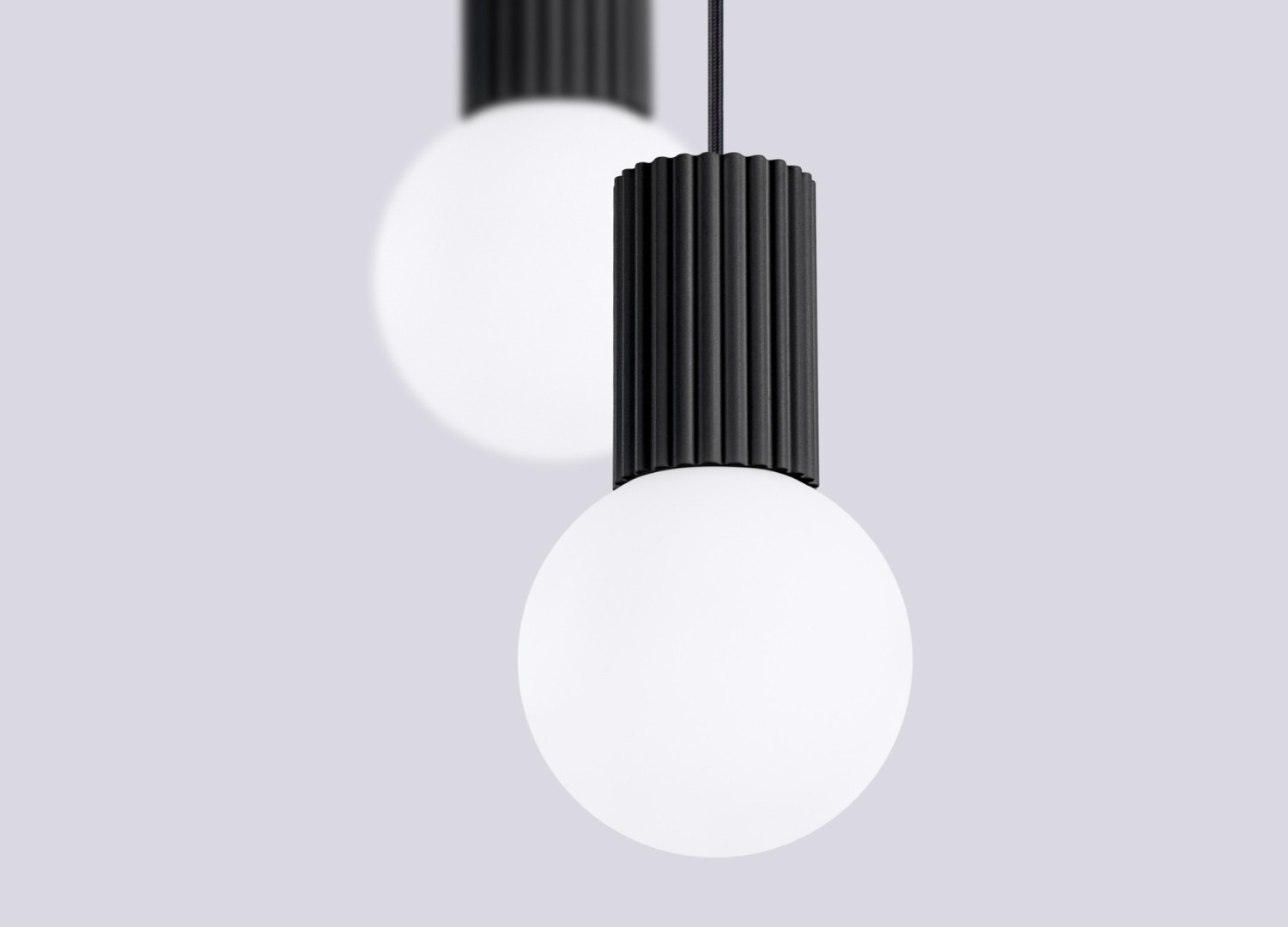 Suspension HALO 2P noir – vue complémentaire 5