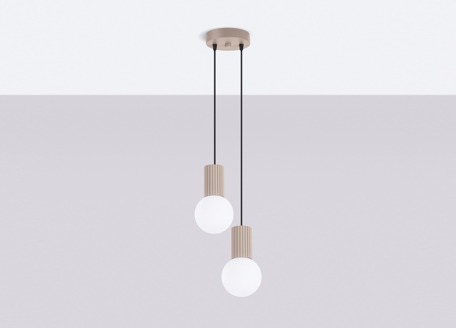 Suspension HALO 2P taupe – vue complémentaire 2