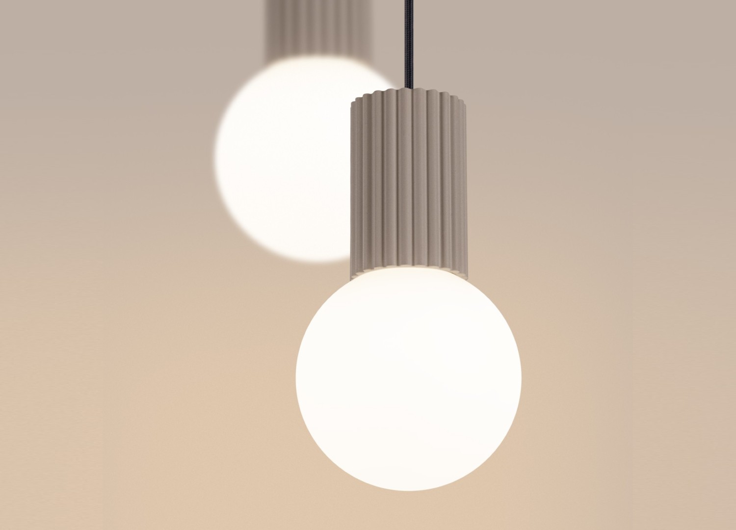 Suspension HALO 2P taupe – vue complémentaire 4