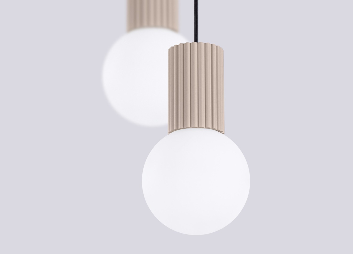 Suspension HALO 2P taupe – vue complémentaire 5