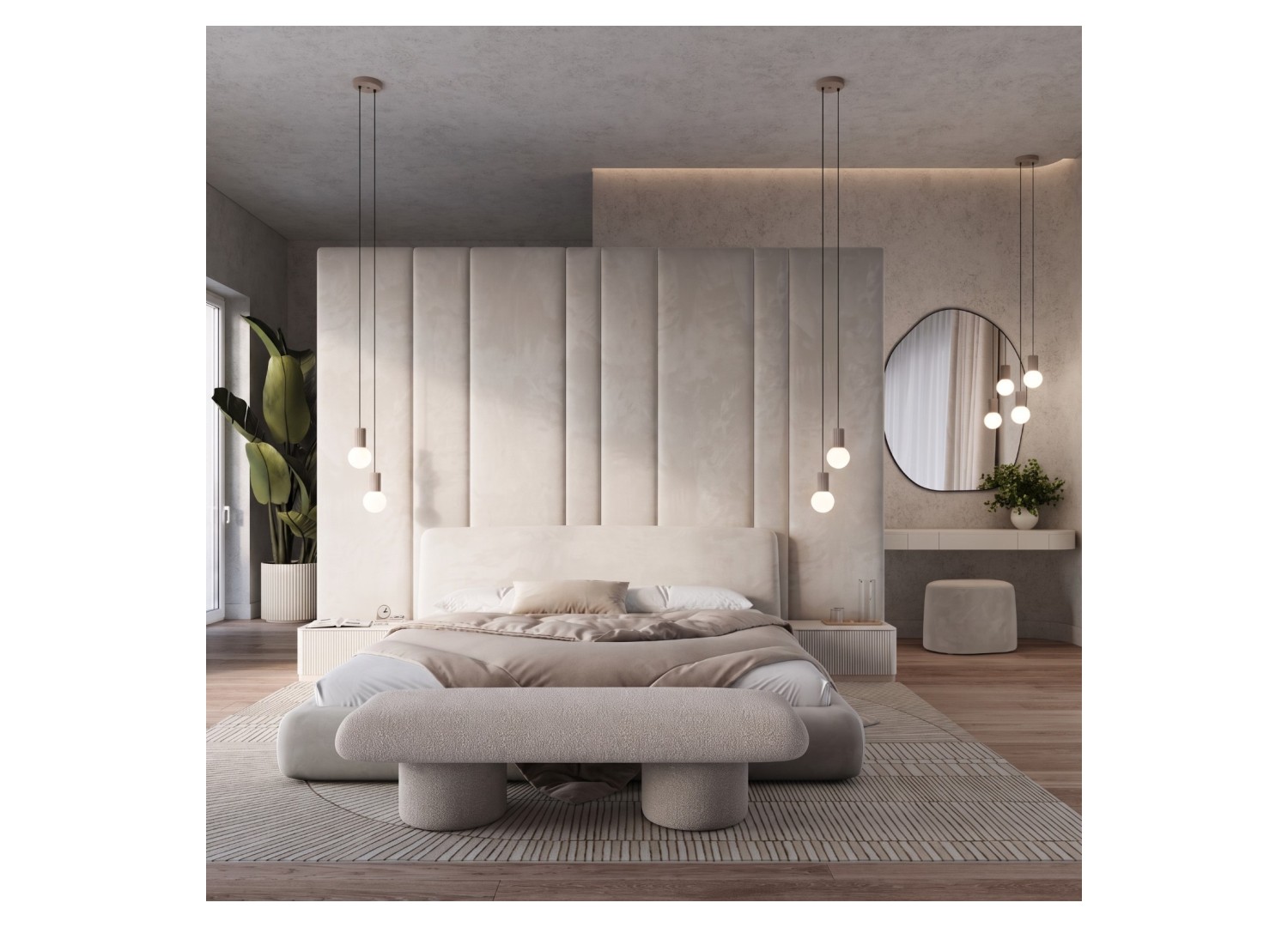 Suspension HALO 2P taupe – dimensions