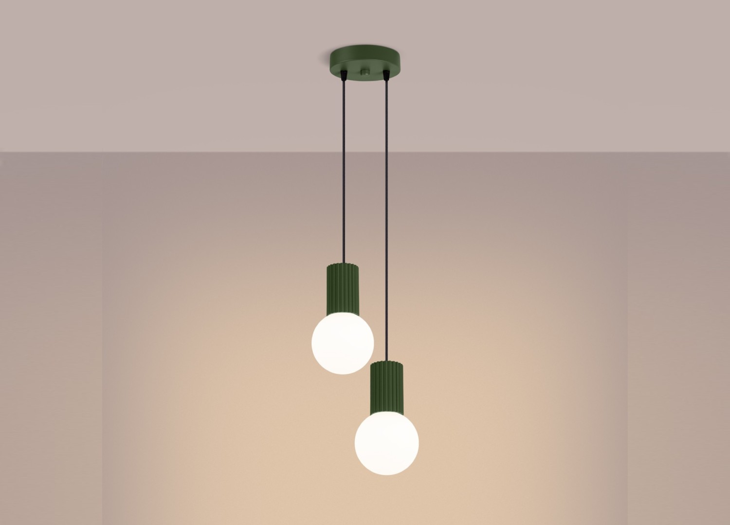 Suspension HALO 2P vert olive – vue complémentaire 3