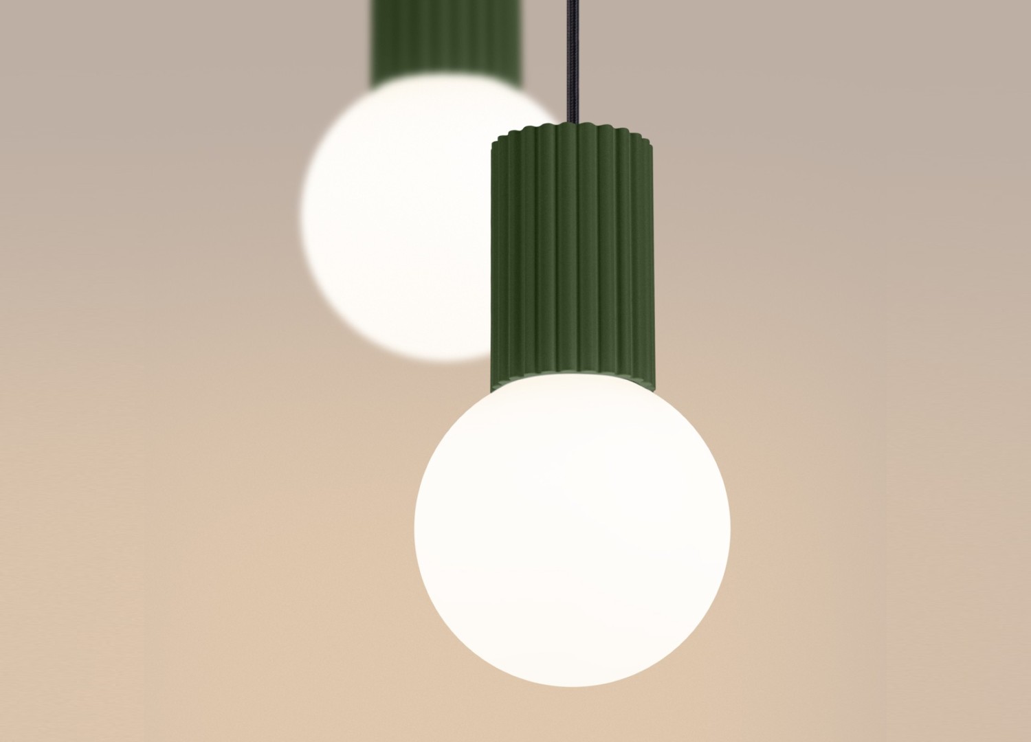 Suspension HALO 2P vert olive – vue complémentaire 4