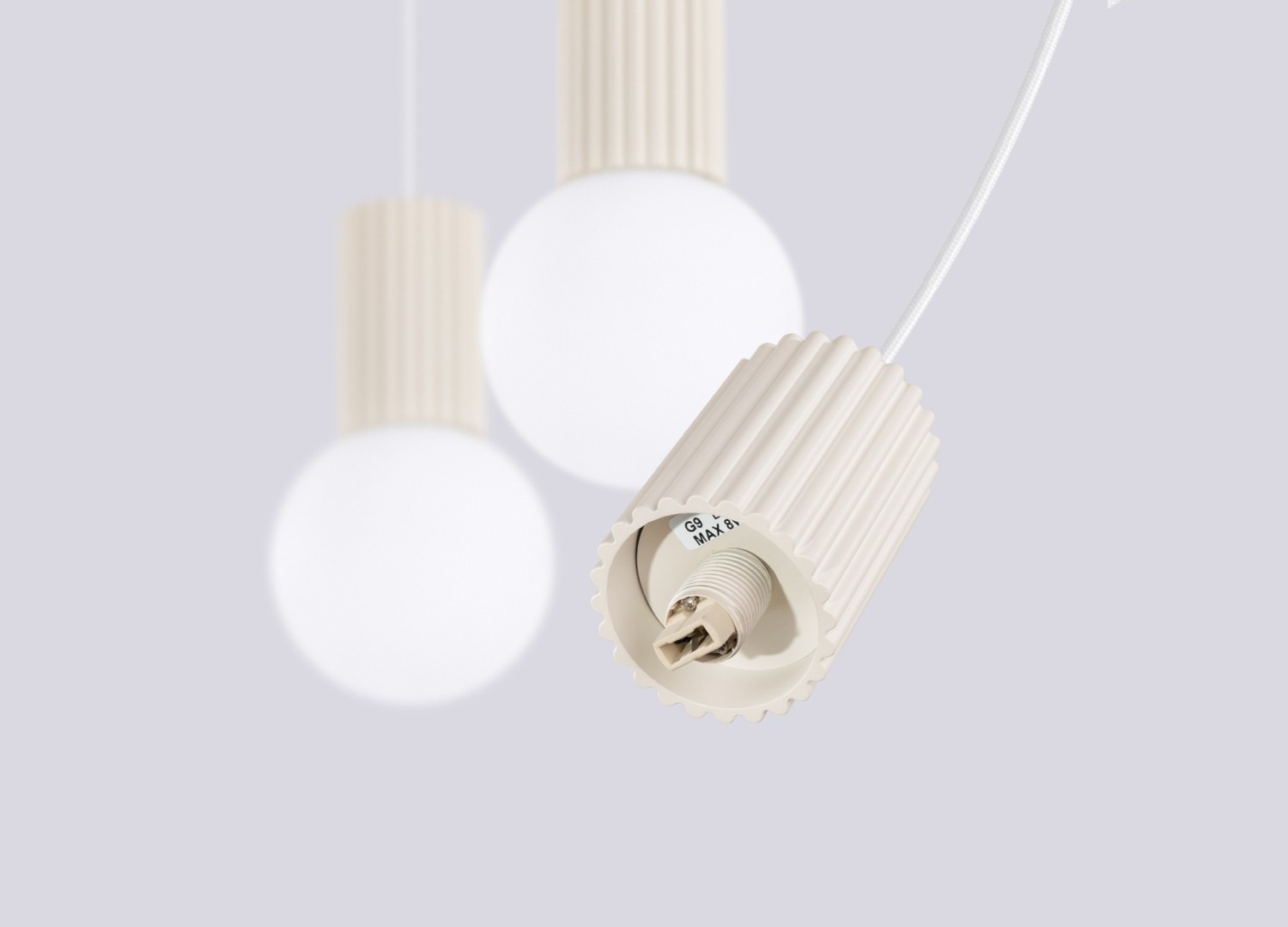Suspension HALO 3L beige – vue complémentaire 7