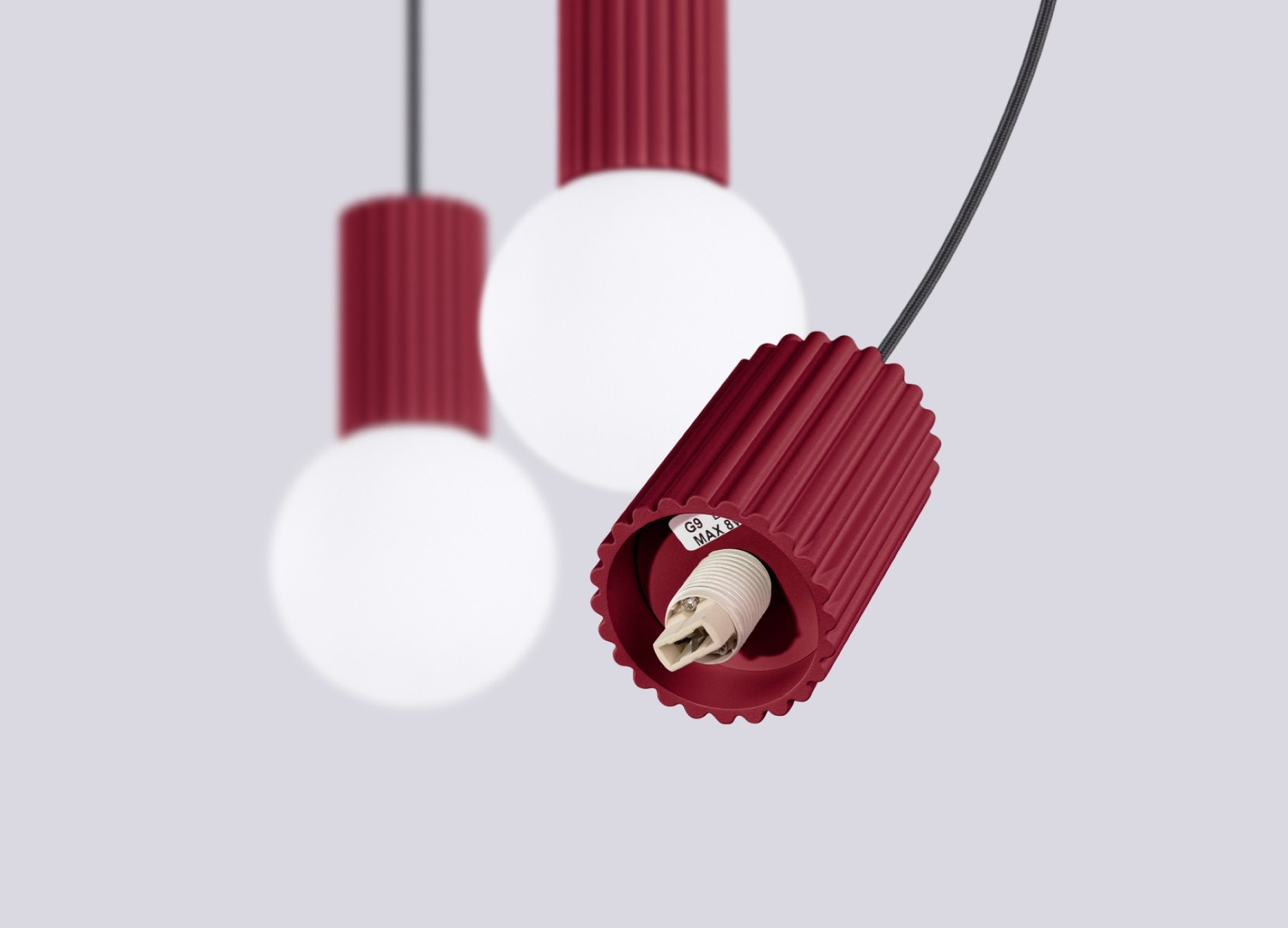 Suspension HALO 3L bordeaux – vue complémentaire 7