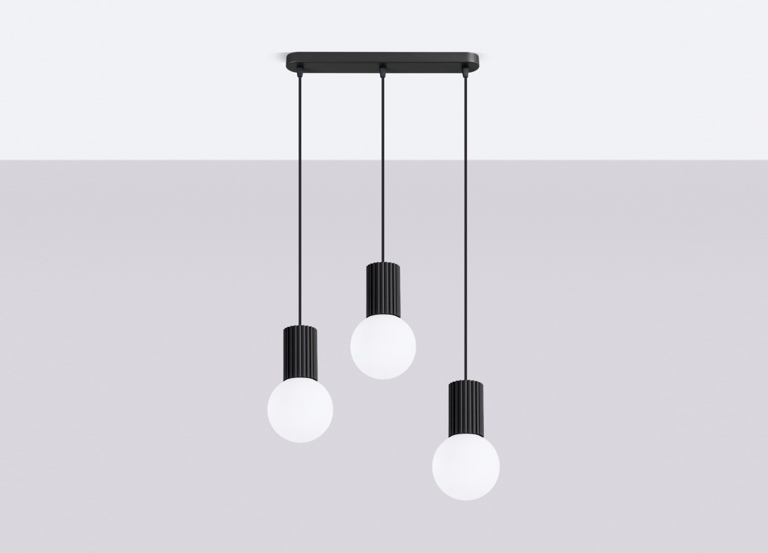 Suspension HALO 3L noir – vue complémentaire 2