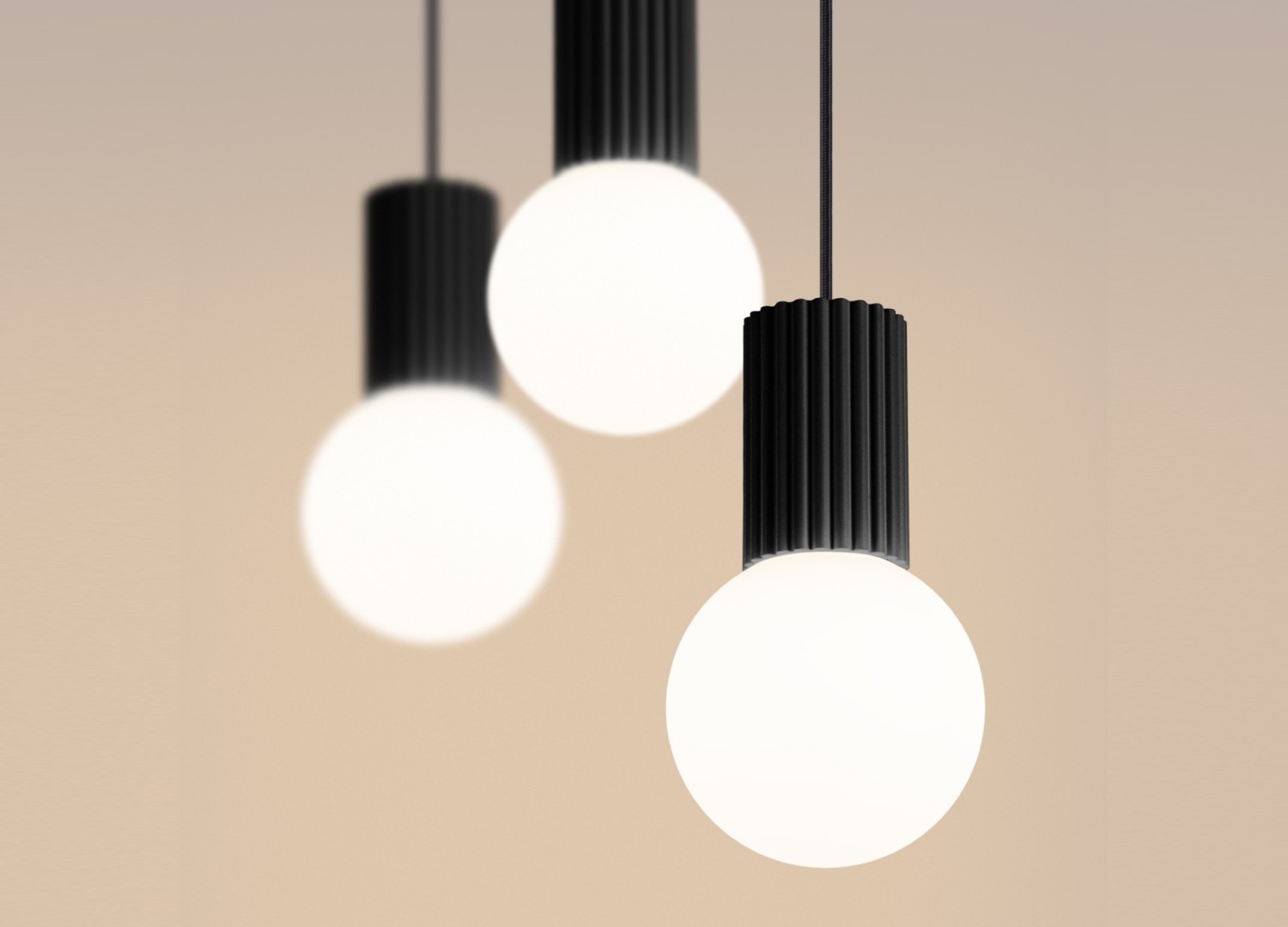 Suspension HALO 3L noir – vue complémentaire 4