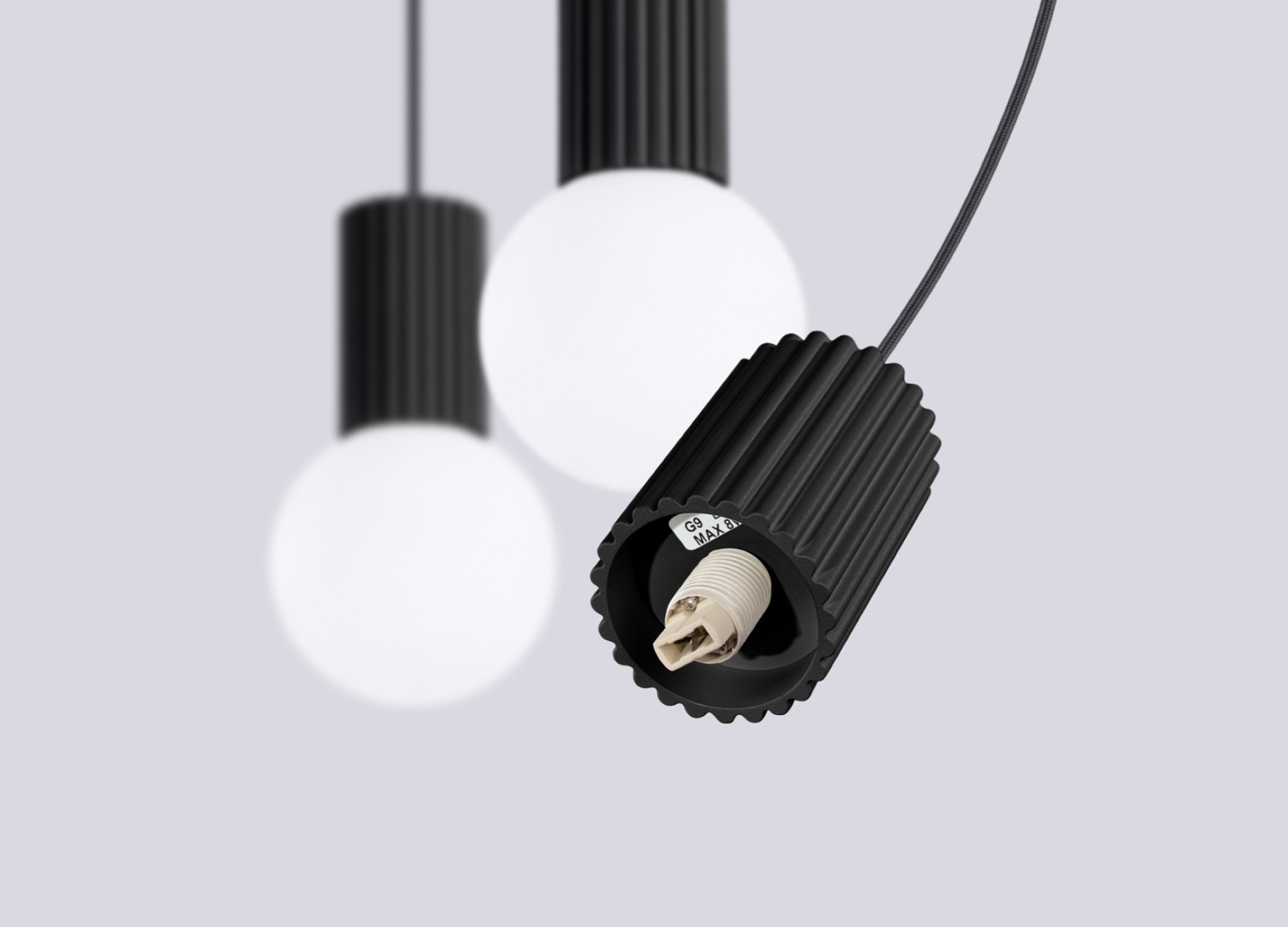 Suspension HALO 3L noir – vue complémentaire 7