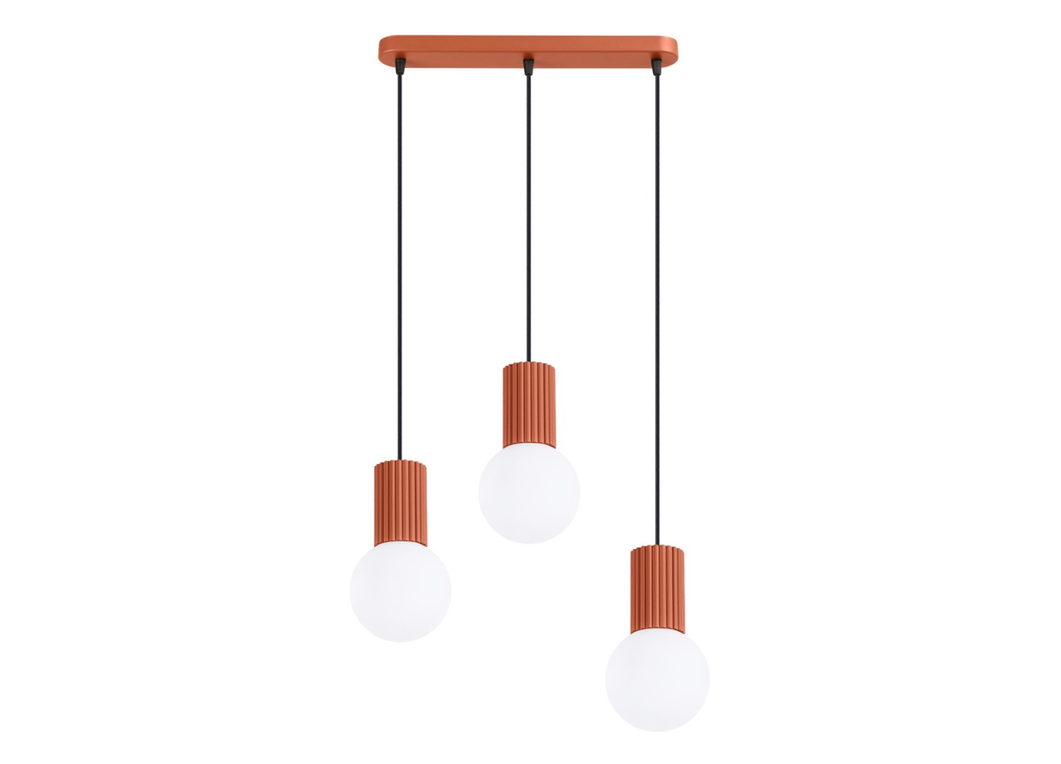 Suspension HALO 3L ocre rouge