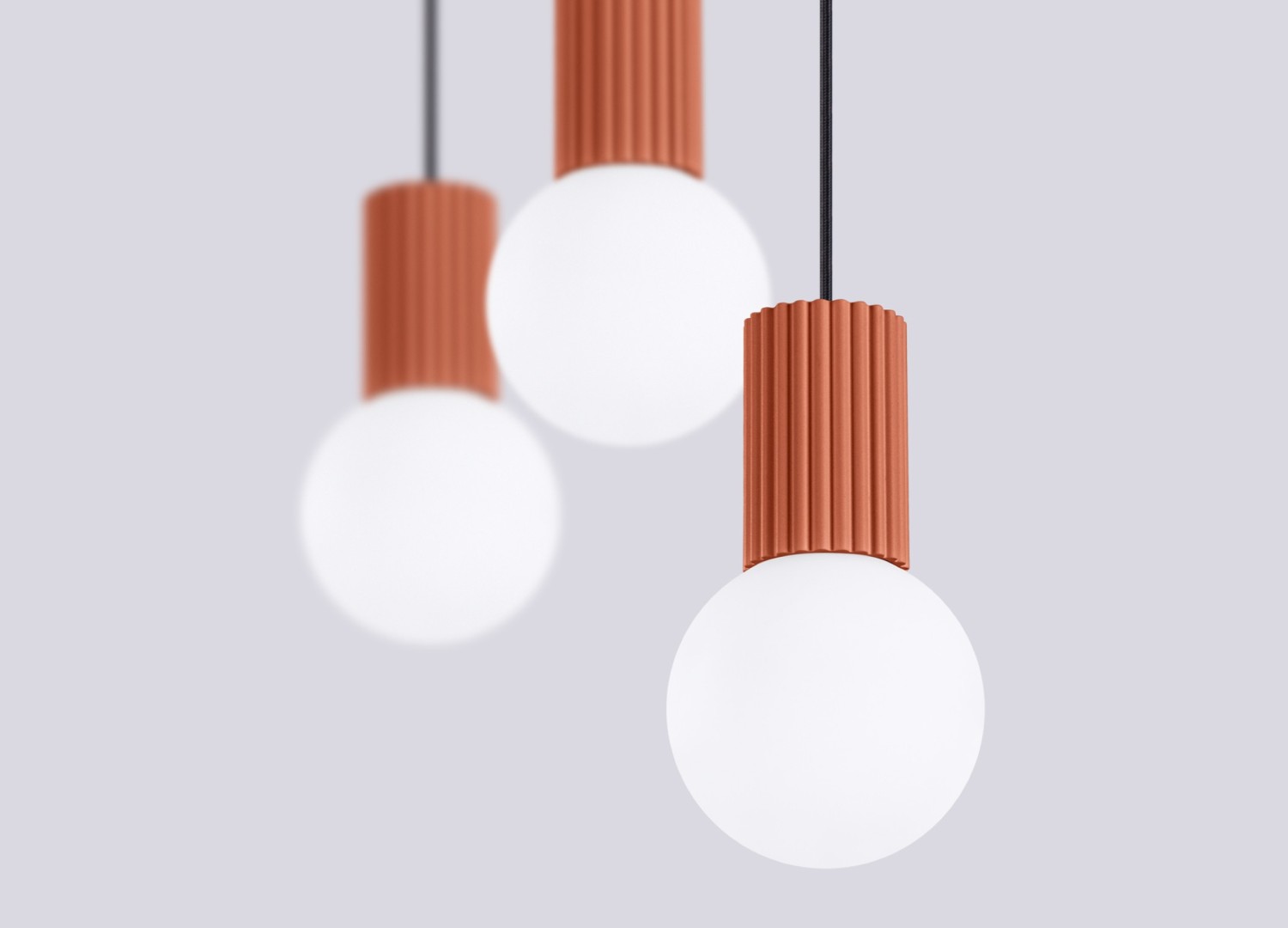 Suspension HALO 3L ocre rouge – vue complémentaire 5