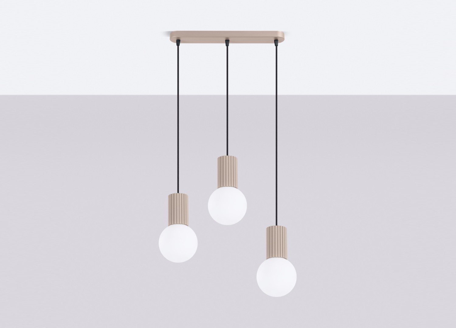 Suspension HALO 3L taupe – vue complémentaire 2
