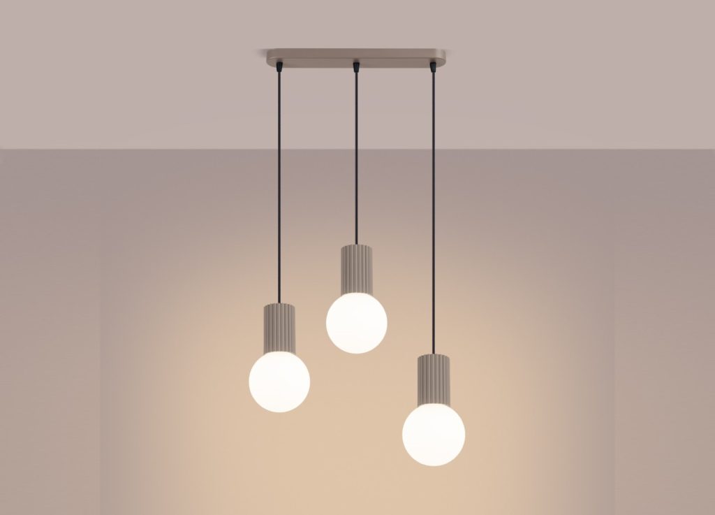 Suspension HALO 3L taupe – vue complémentaire 3