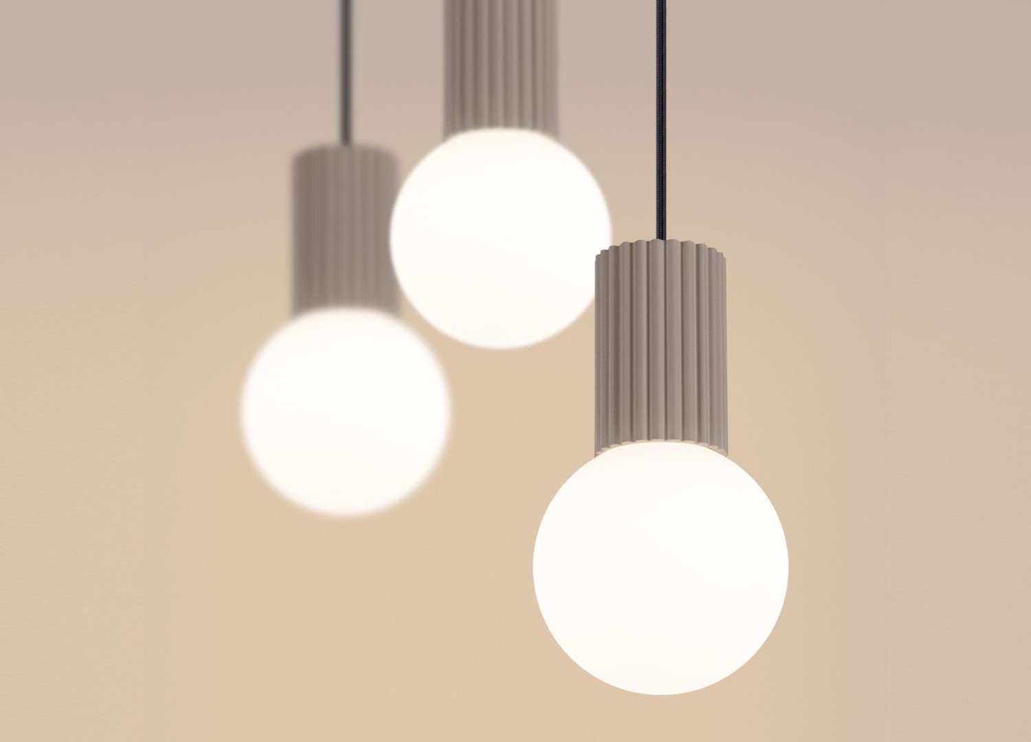 Suspension HALO 3L taupe – vue complémentaire 4