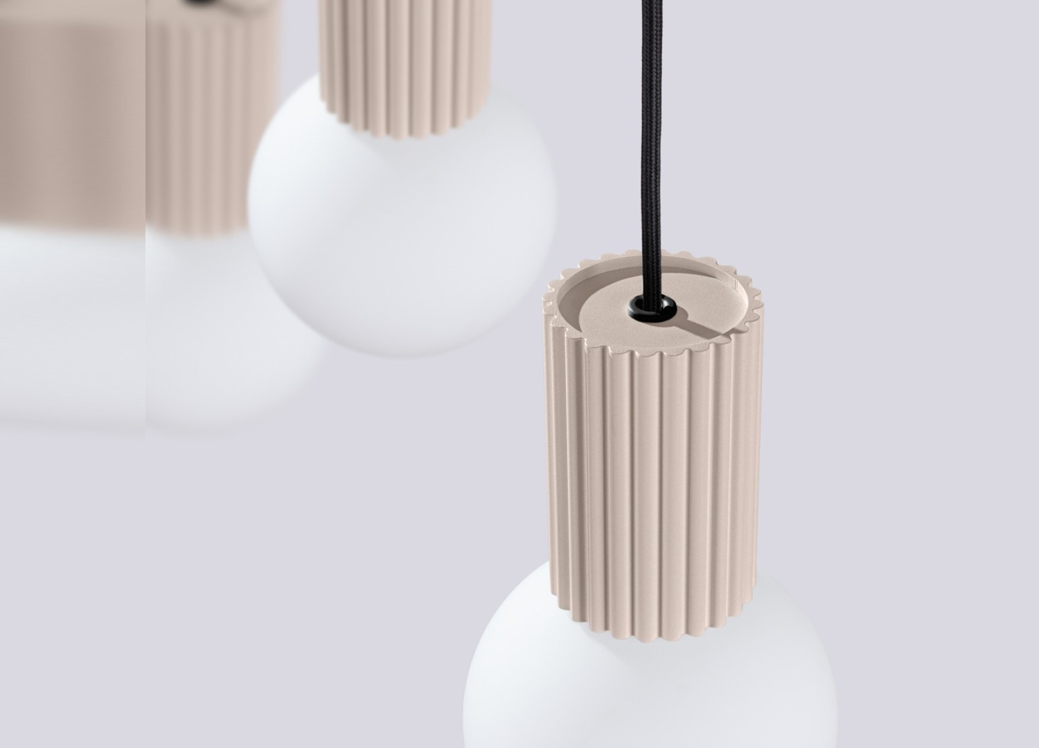 Suspension HALO 3L taupe – vue complémentaire 6