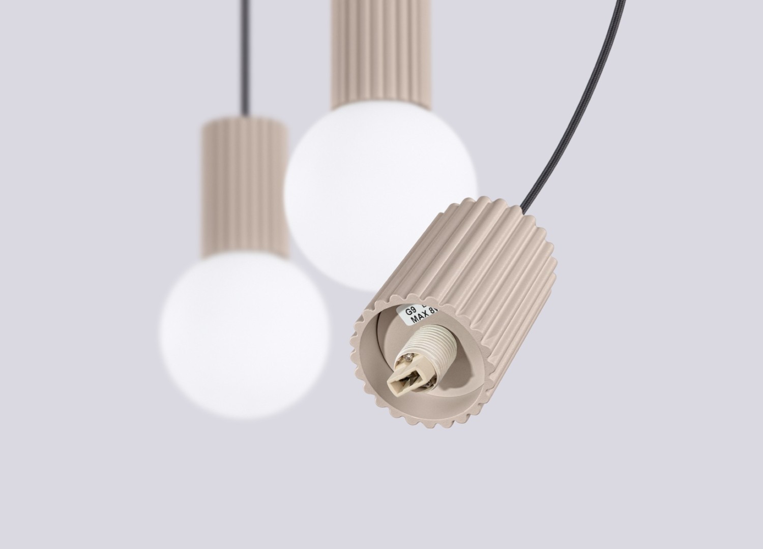 Suspension HALO 3L taupe – vue complémentaire 7