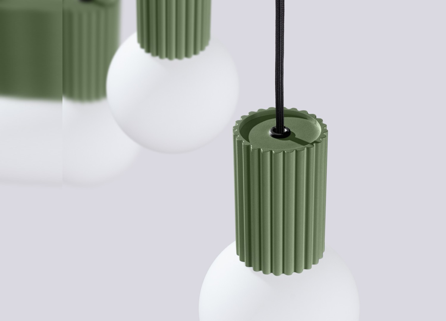 Suspension HALO 3L vert olive – vue complémentaire 6