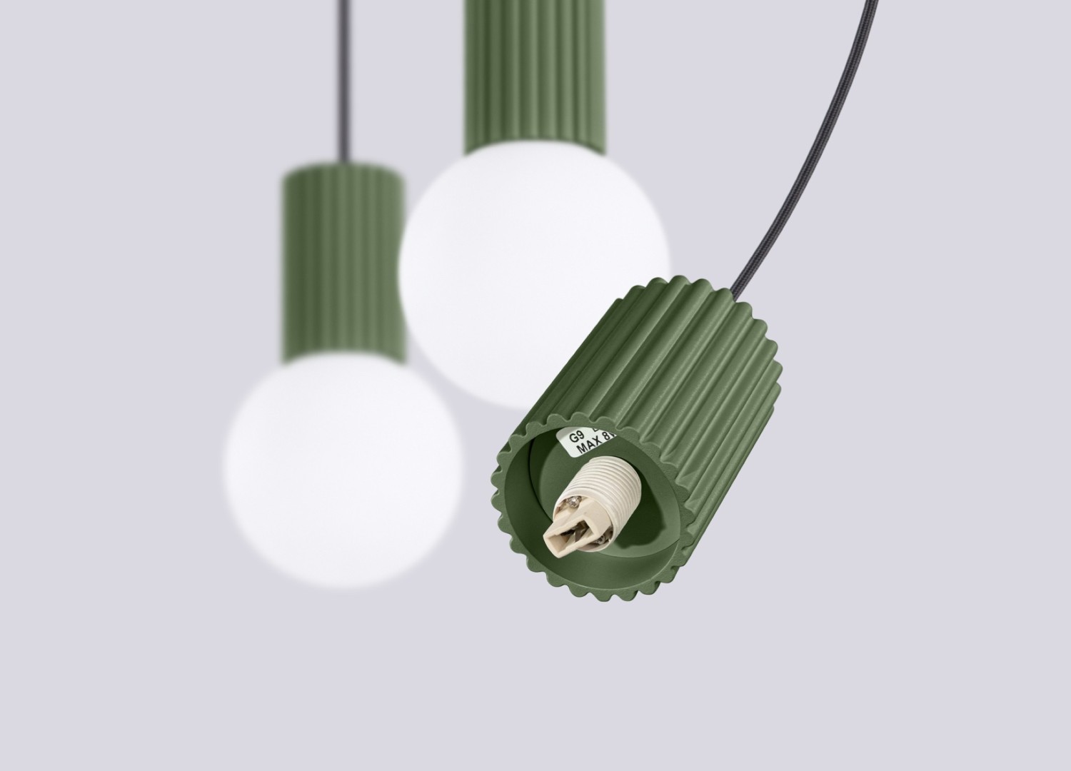 Suspension HALO 3L vert olive – vue complémentaire 7