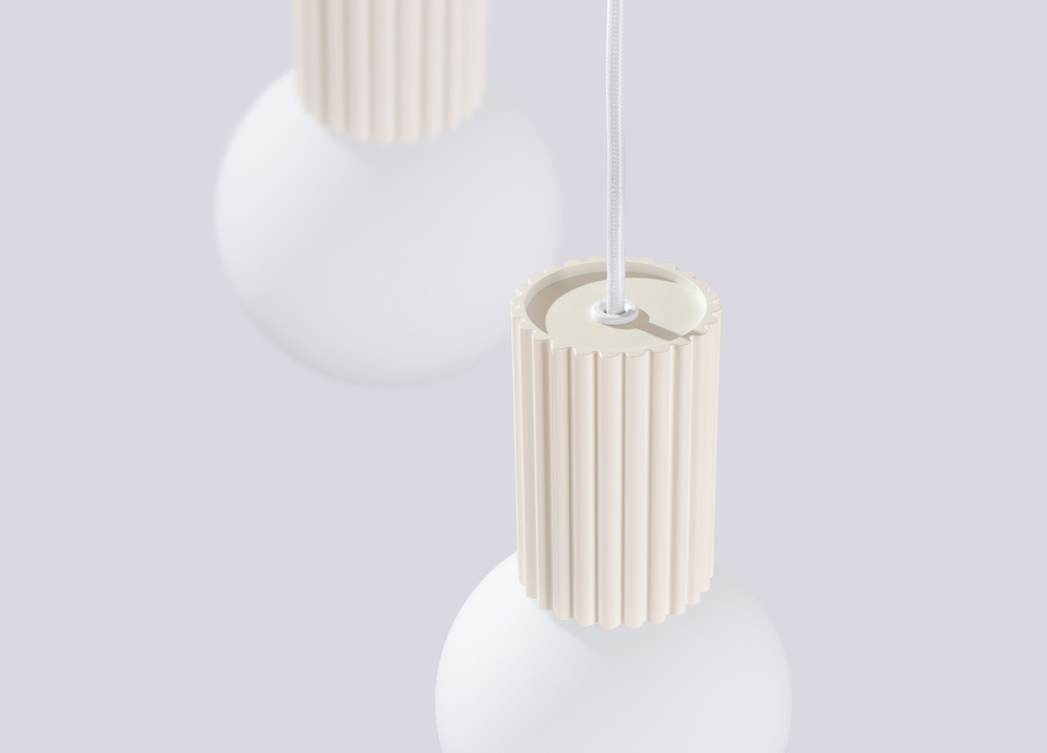 Suspension HALO 3P beige – vue complémentaire 6