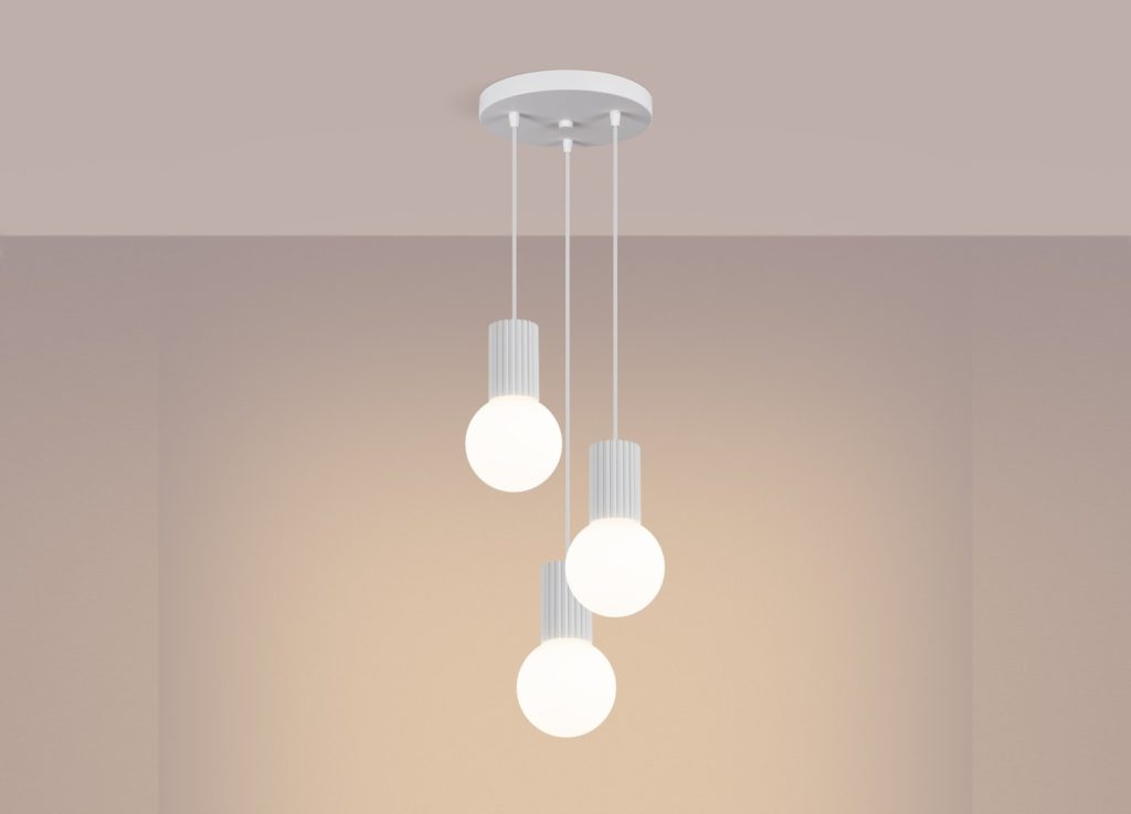 Suspension HALO 3P blanc – vue complémentaire 3