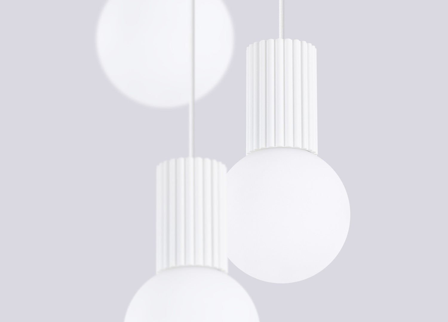 Suspension HALO 3P blanc – vue complémentaire 5