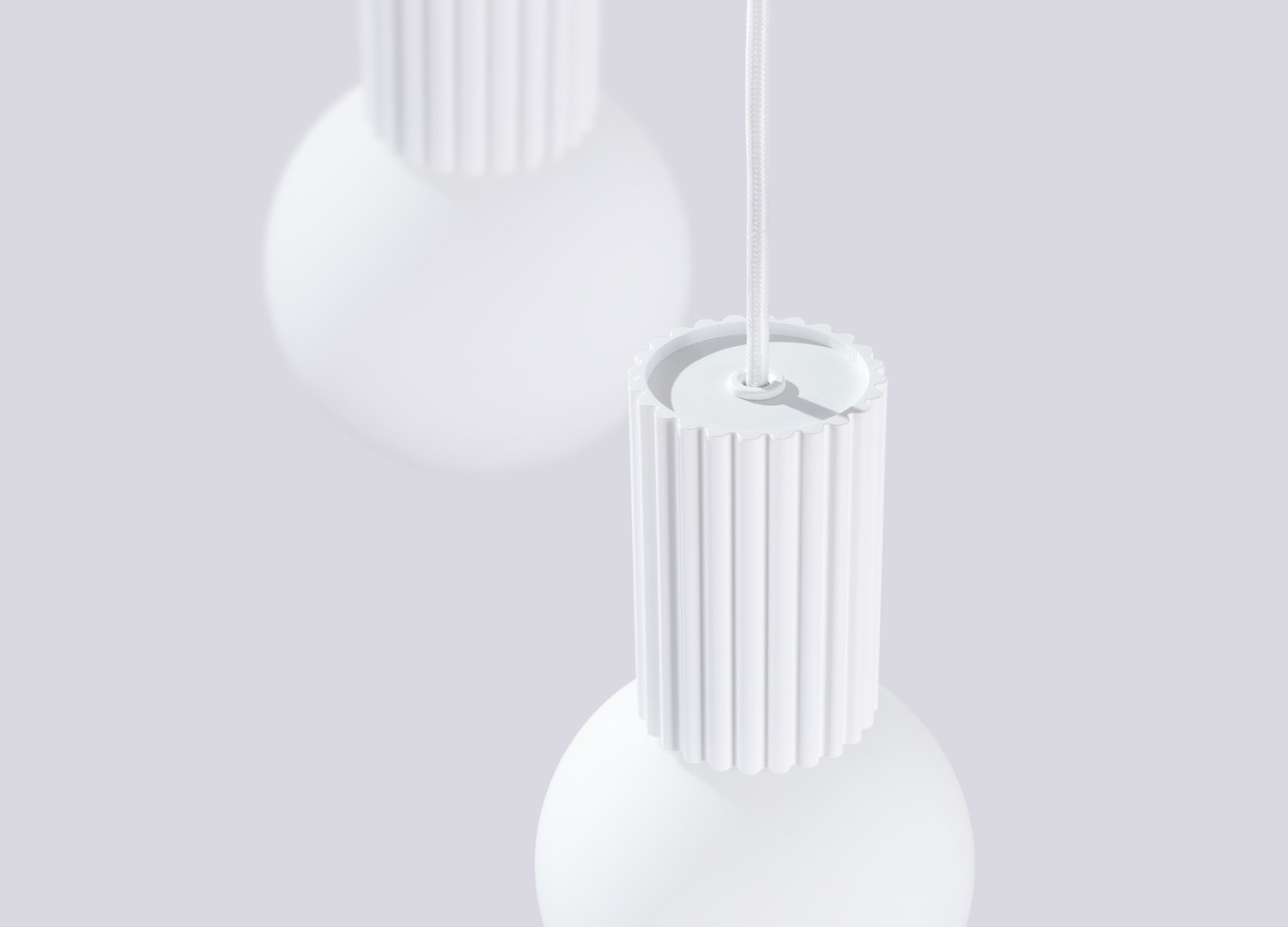 Suspension HALO 3P blanc – vue complémentaire 6
