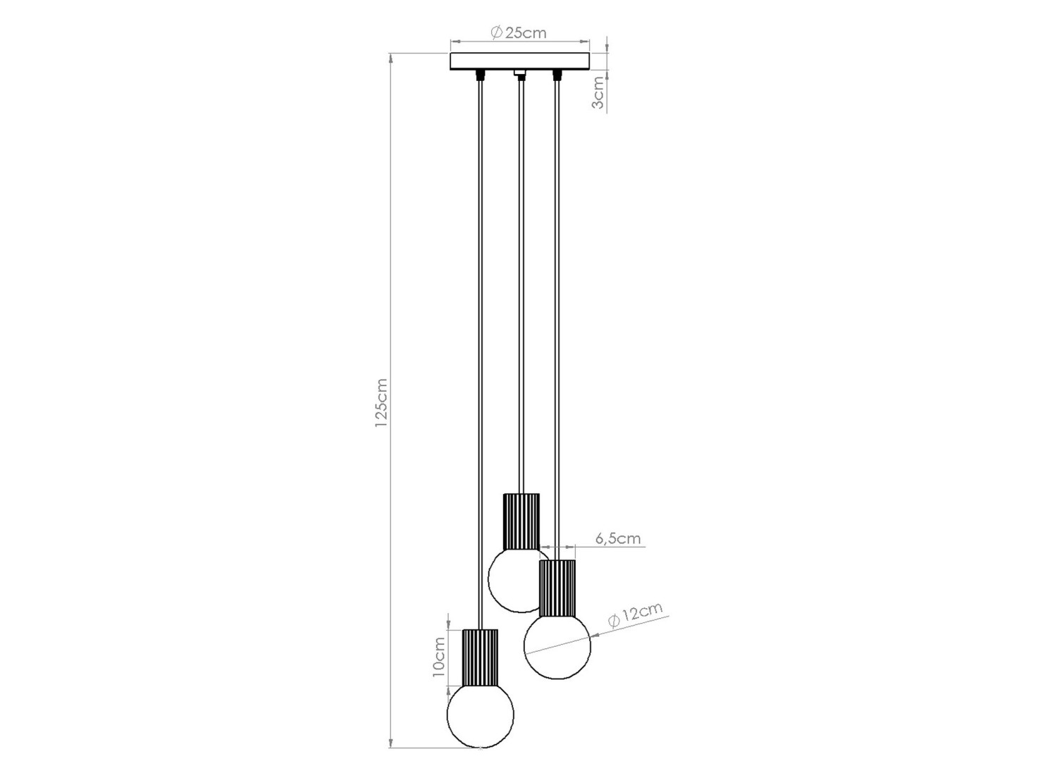 Suspension HALO 3P blanc – vue complémentaire 10