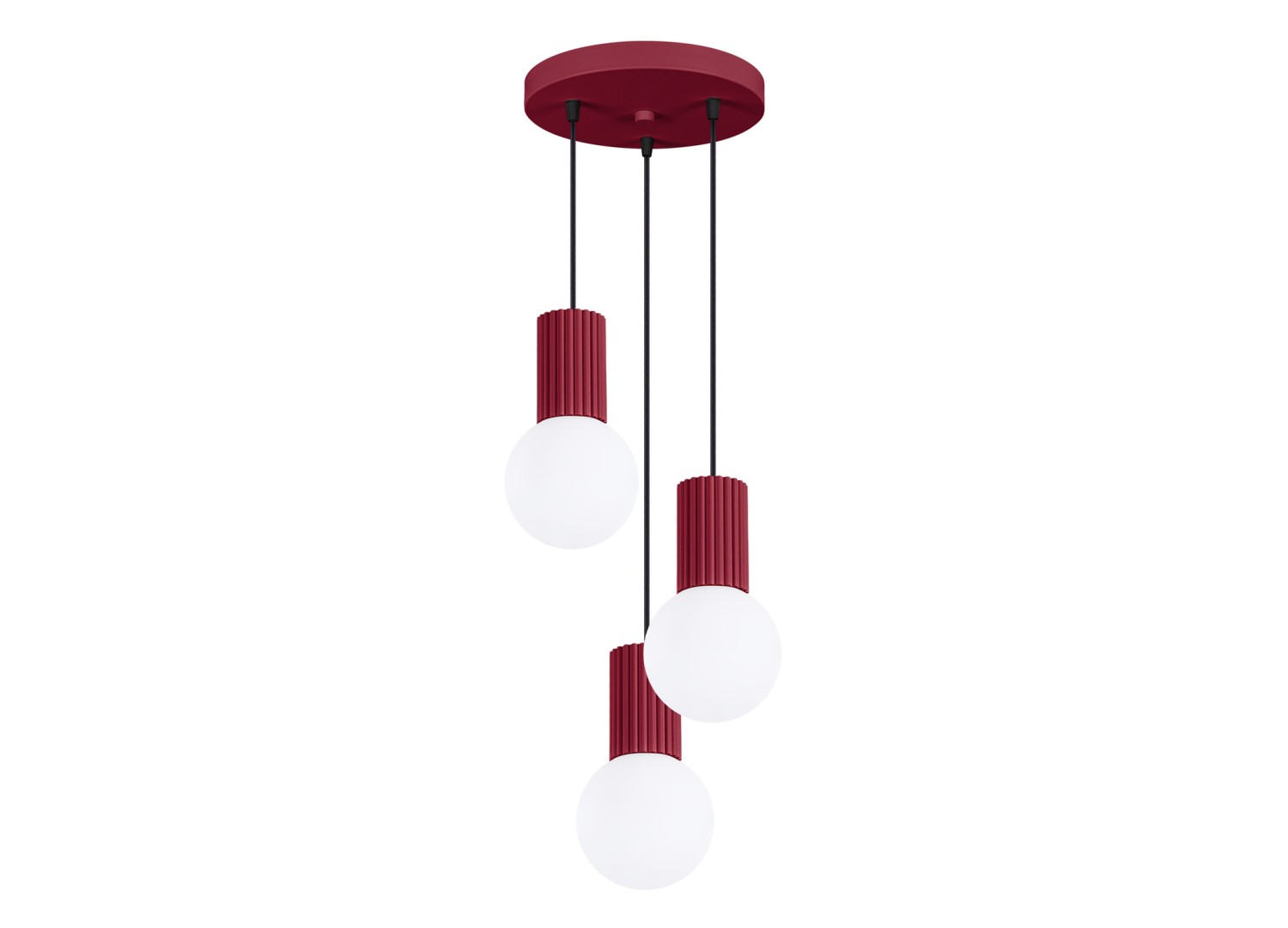 Suspension HALO 3P bordeaux