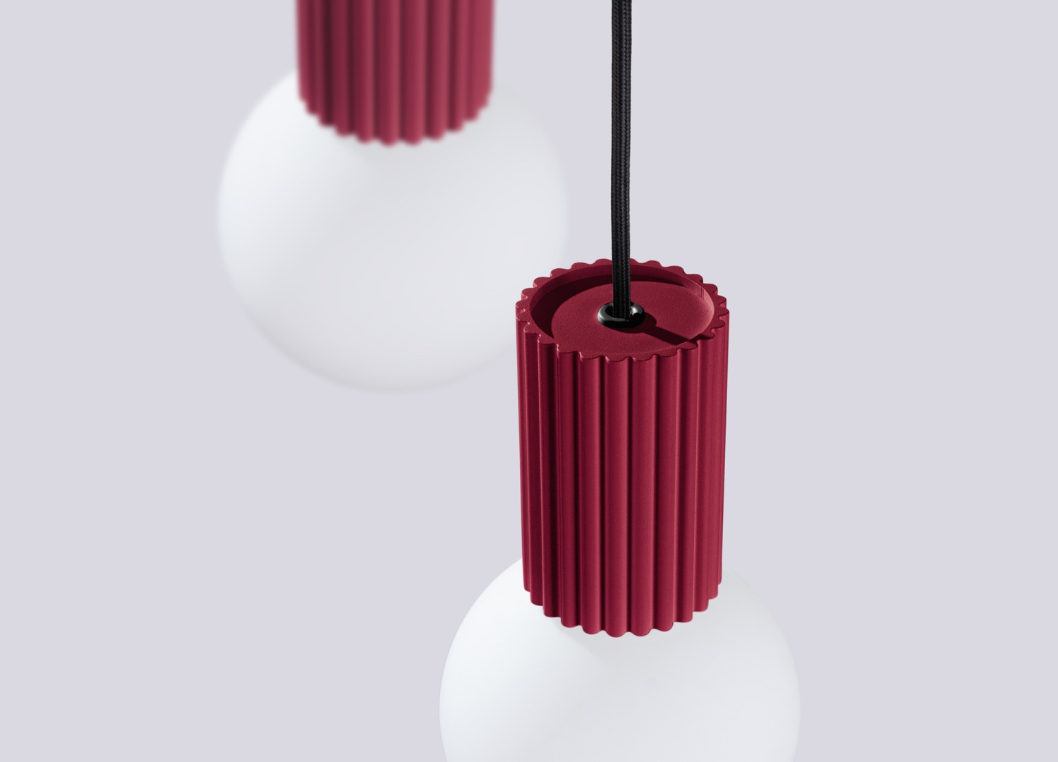 Suspension HALO 3P bordeaux – vue complémentaire 6