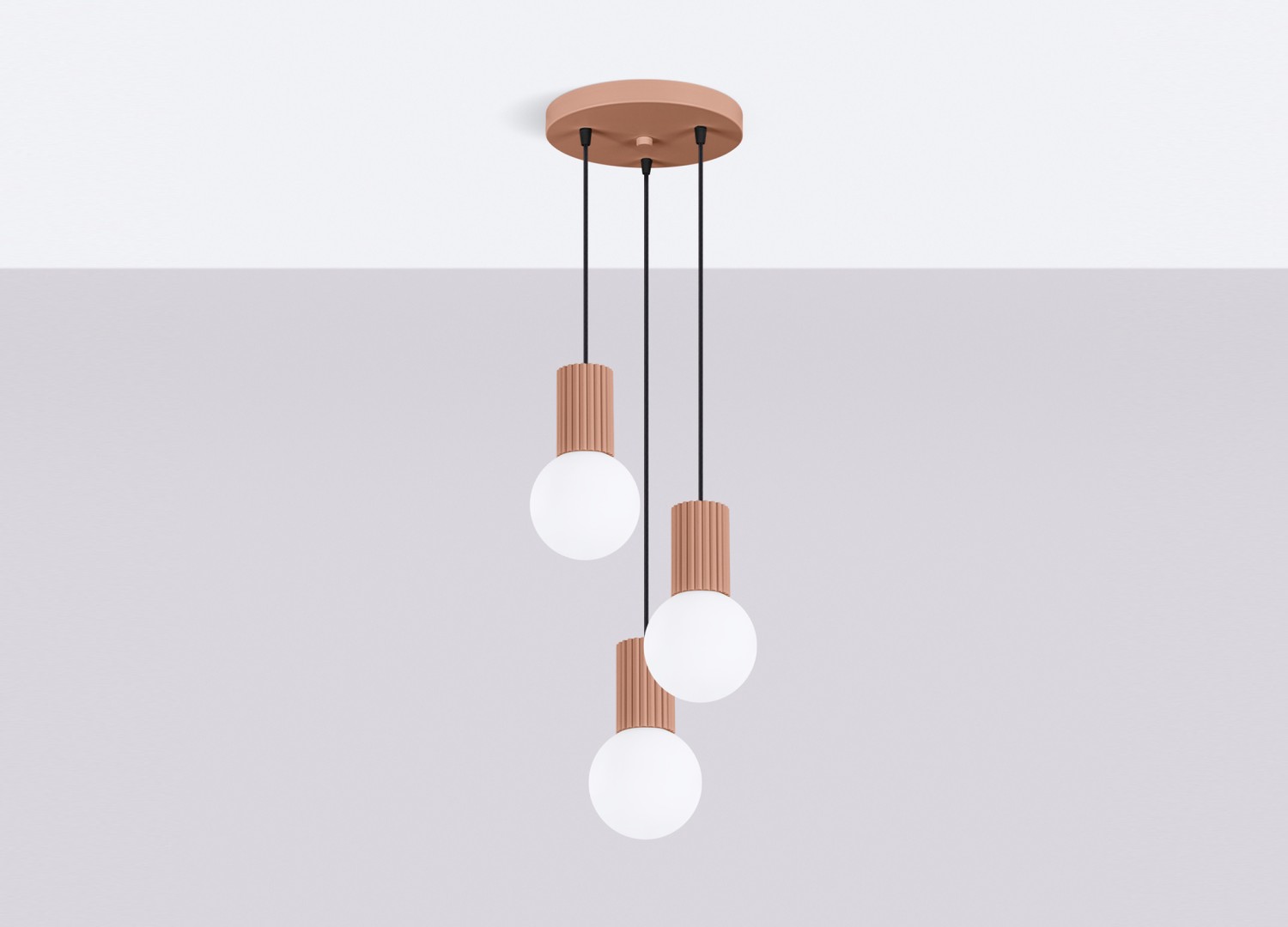 Suspension HALO 3P moka – vue complémentaire 2