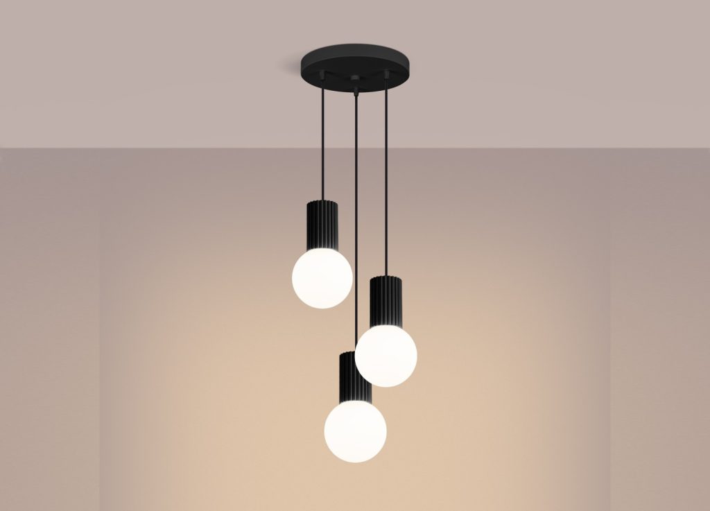 Suspension HALO 3P noir – vue complémentaire 3