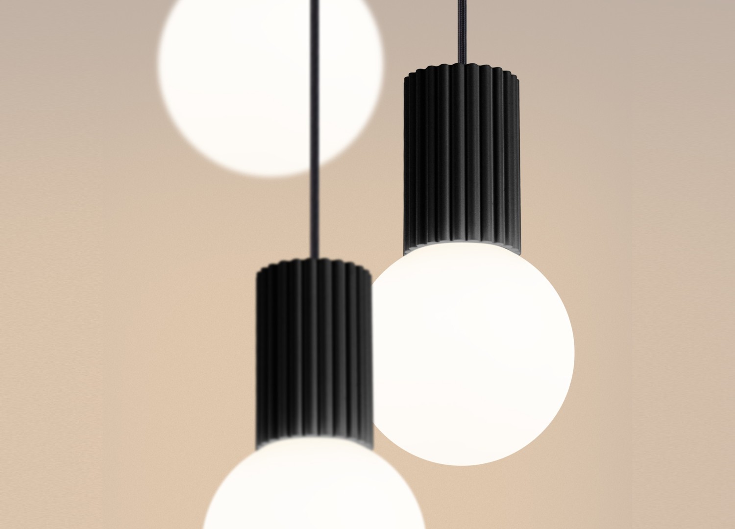 Suspension HALO 3P noir – vue complémentaire 4